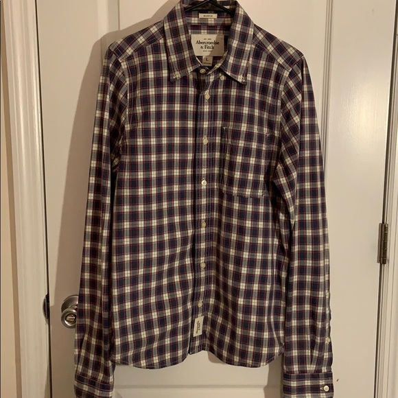 Abercrombie & Fitch Other - Abercrombie & Fitch muscle plaid button down SZ L